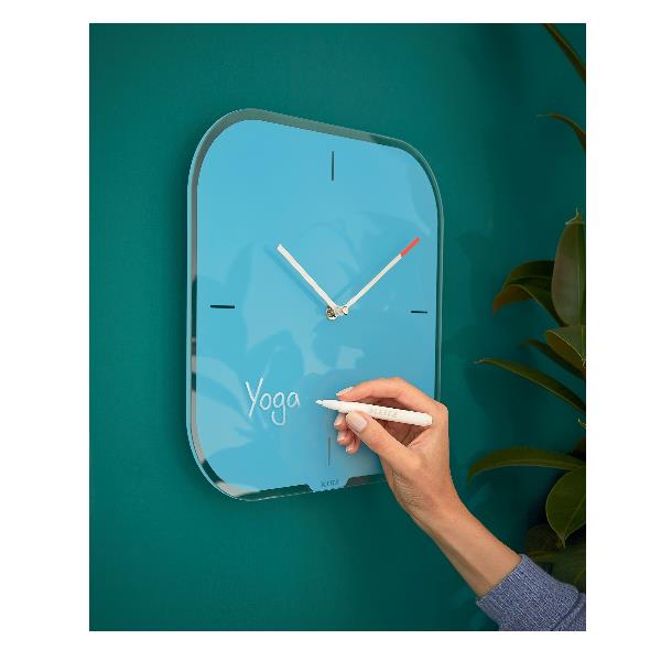 Leitz COSY OROLOG. DA PARETE IN VETRO BLU